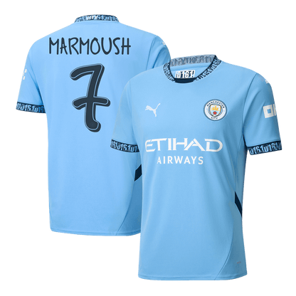 Domácí Fotbalový Dres Manchester City 24/25 MARMOUSH #7 UCL