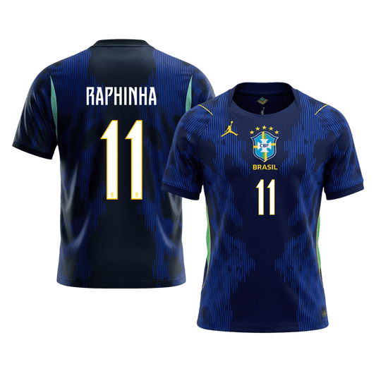 Brazílie venkovní fotbalový dres MS 2026 RAPHINHA #11