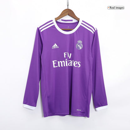Venkovní Retro Dres Real Madrid 2016/17 Retro Long Sleeve SERGIO RAMOS #4
