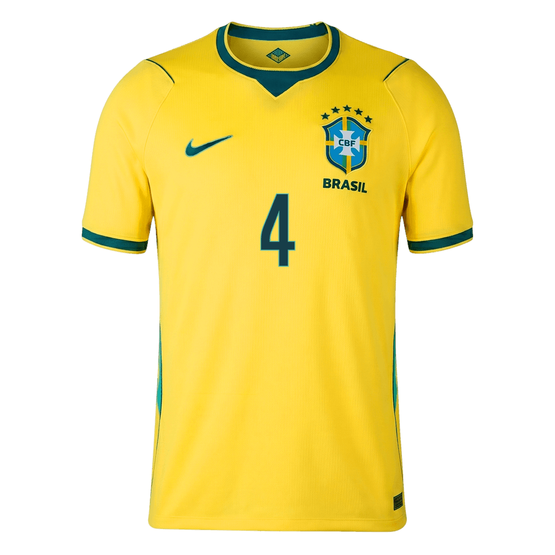 Brazílie domácí fotbalový dres MS 2026 MARQUINHOS #4