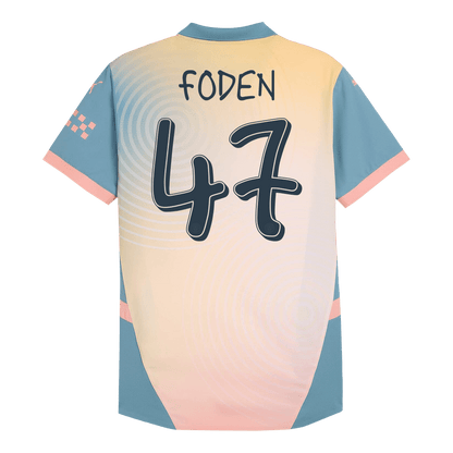 Čtvrtý Fotbalový Dres Manchester City 24/25 Authentic FODEN #47 - Definitely City