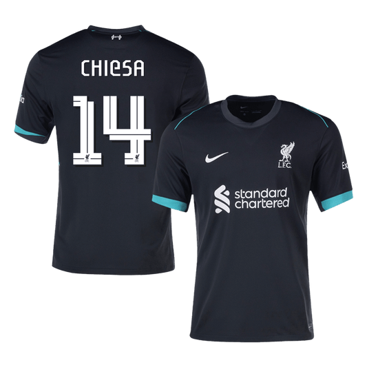 Venkovní Fotbalový Dres Liverpool 24/25 CHIESA #14 UCL