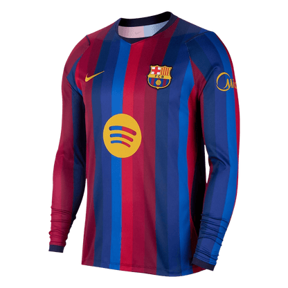 Barcelona domácí fotbalový dres 2026/27 dlouhý rukáv