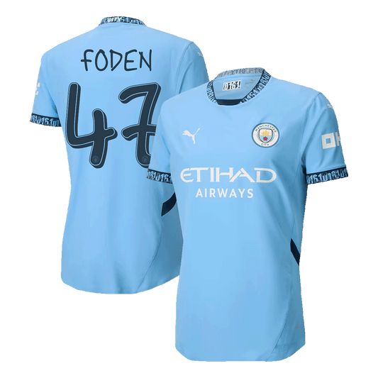 Domácí Fotbalový Dres Manchester City 24/25 Authentic FODEN #47 UCL