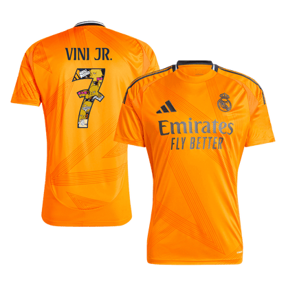 Venkovní Fotbalový Dres Real Madrid 24/25 VINI JR. #7 - Bear Champ Font