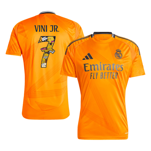 Venkovní Fotbalový Dres Real Madrid 24/25 VINI JR. #7 - Bear Champ Font