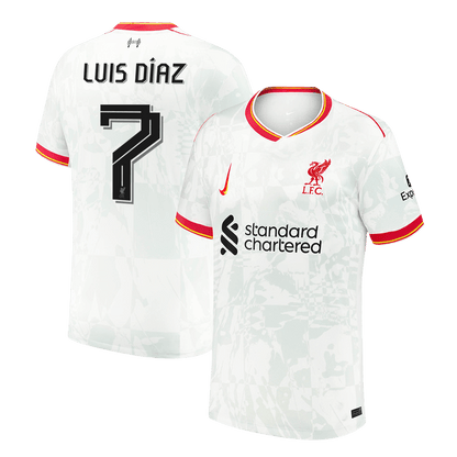 Třetí Fotbalový Dres Liverpool LUIS DÍAZ #7 UCL