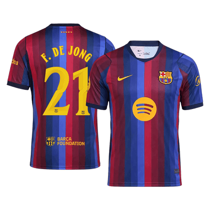 Barcelona domácí fotbalový dres 2026/27 F. DE JONG #21 UCL