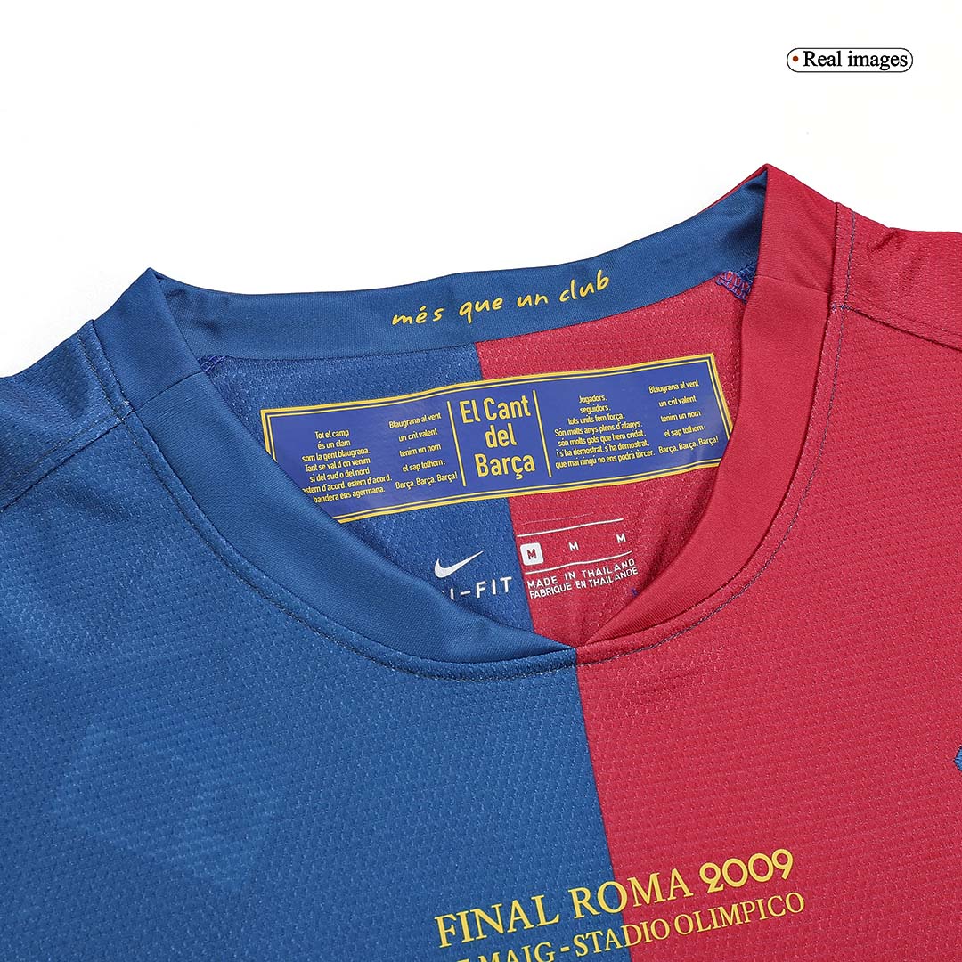 Domácí Retro Dres Barcelona 2008/09 Long Sleeve - UCL Final