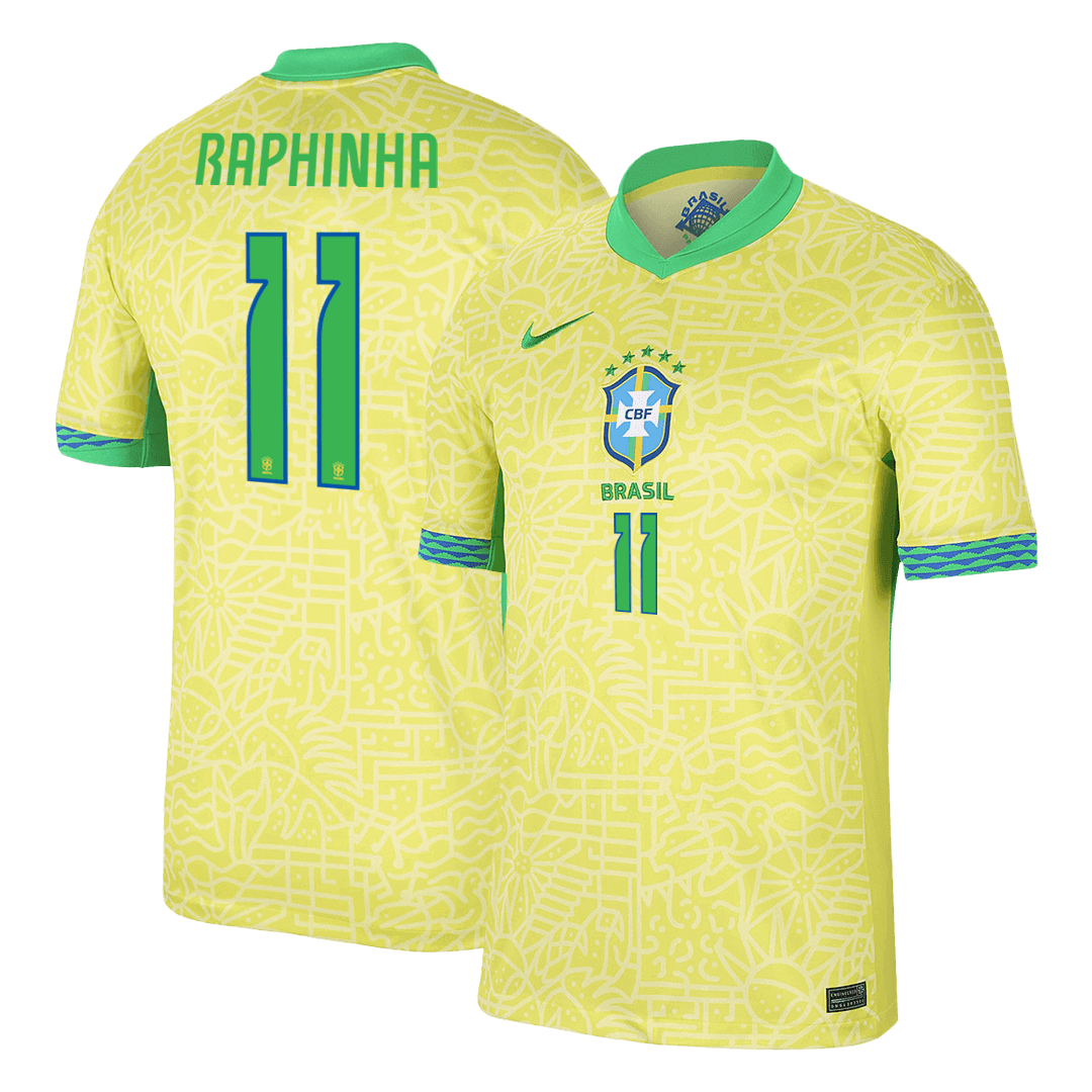 Domácí Fotbalový Dres Brazil 2024 RAPHINHA #11