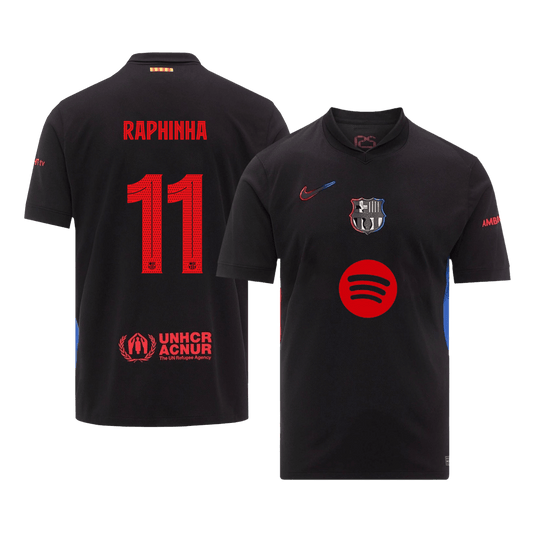 Venkovní Fotbalový Dres Barcelona 24/25 RAPHINHA #11 UCL