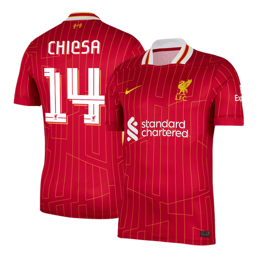 Domácí Fotbalový Dres Liverpool 24/25 CHIESA #14 UCL