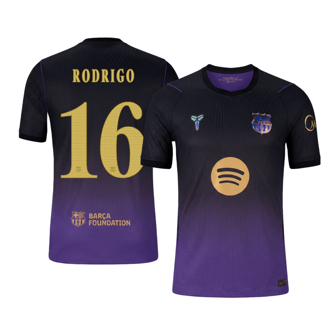 Barcelona venkovní dres 2026/27 hráčská verze RODRIGO #16 UCL
