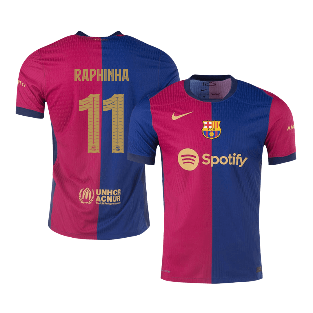 Domácí Fotbalový Dres Barcelona 24/25 Authentic RAPHINHA #11 UCL