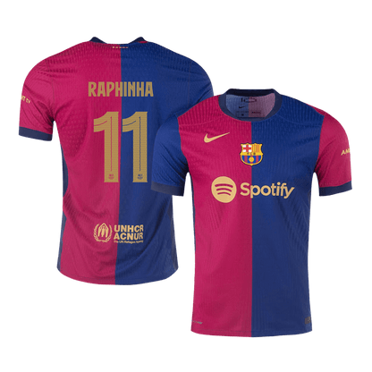 Domácí Fotbalový Dres Barcelona 24/25 Authentic RAPHINHA #11 UCL