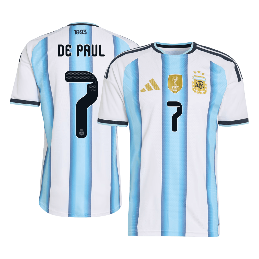 Argentina domácí dres MS 2026 hráčská verze DE PAUL #7