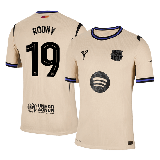 Venkovní Fotbalový Dres Barcelona 25/26 Authentic ROONY #19 UCL