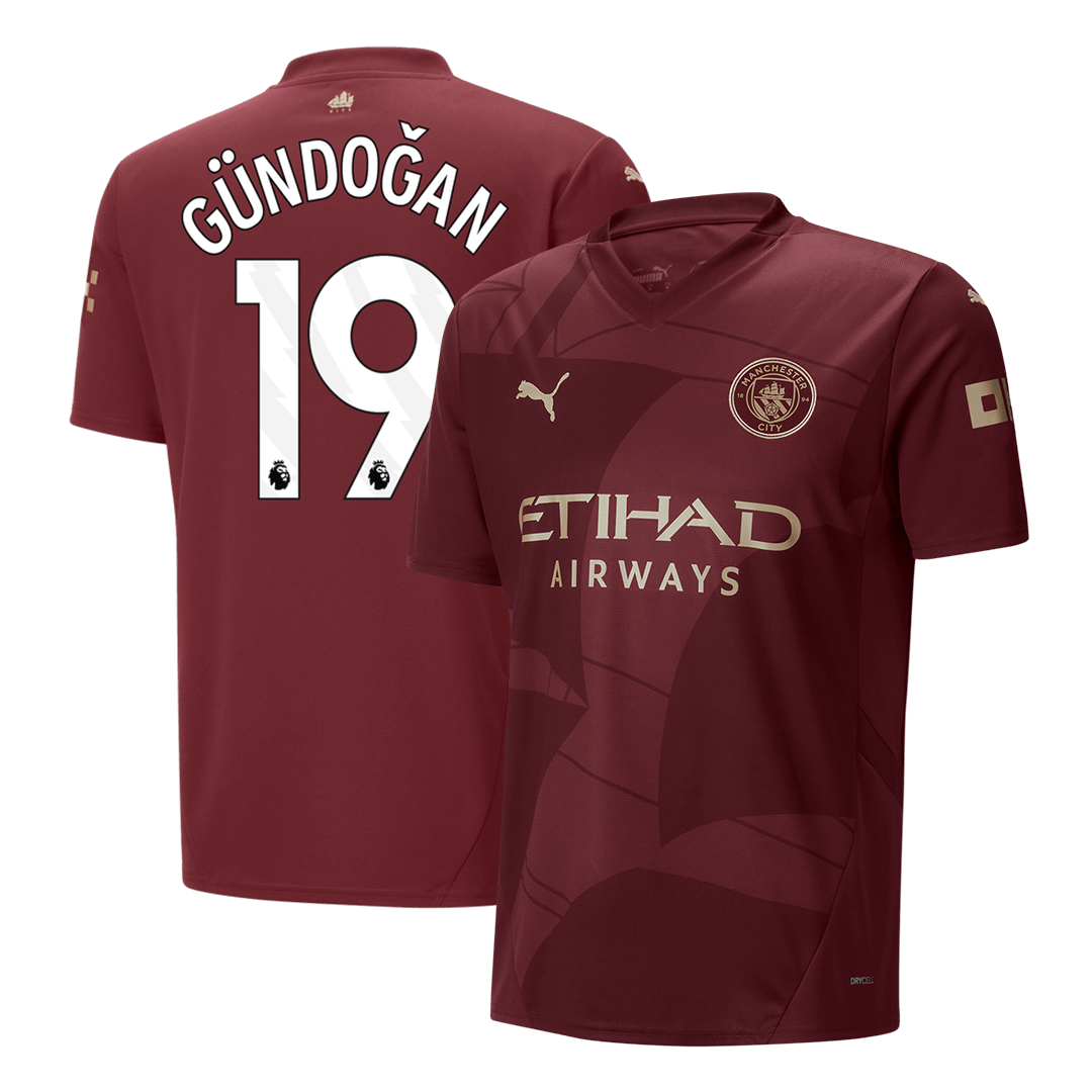 Třetí Fotbalový Dres Manchester City 24/25 GÜNDOĞAN #19