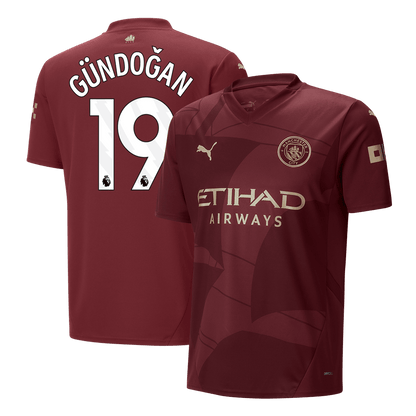 Třetí Fotbalový Dres Manchester City 24/25 GÜNDOĞAN #19