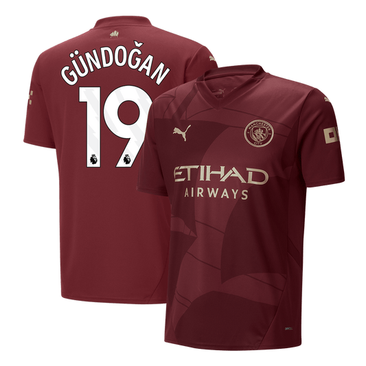 Třetí Fotbalový Dres Manchester City 24/25 GÜNDOĞAN #19