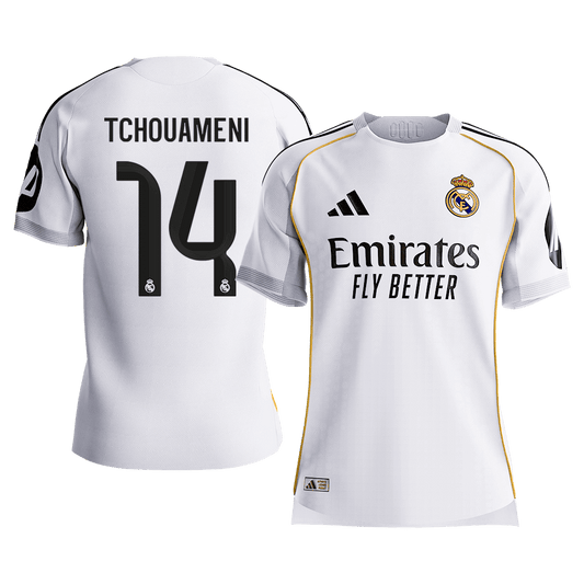 Real Madrid domácí fotbalový dres 2025/26 hráčská verze TCHOUAMENI #14
