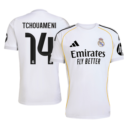 Real Madrid domácí fotbalový dres 2025/26 TCHOUAMENI #14