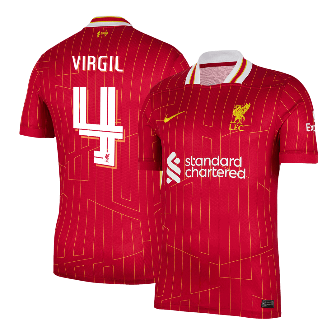 Domácí Fotbalový Dres Liverpool 24/25 VIRGIL #4 UCL