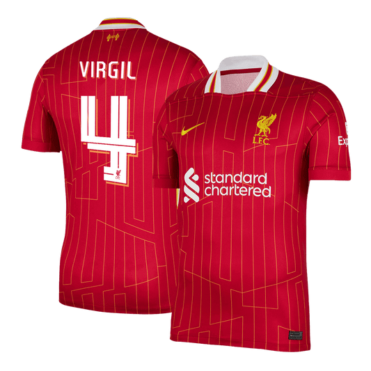 Domácí Fotbalový Dres Liverpool 24/25 VIRGIL #4 UCL