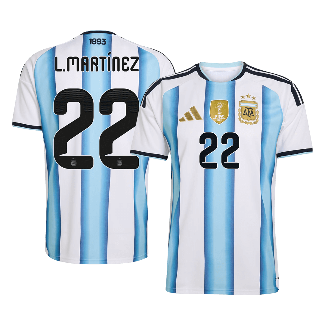 Argentina Domácí fotbalový dres MS 2026 L.MARTÍNEZ #22
