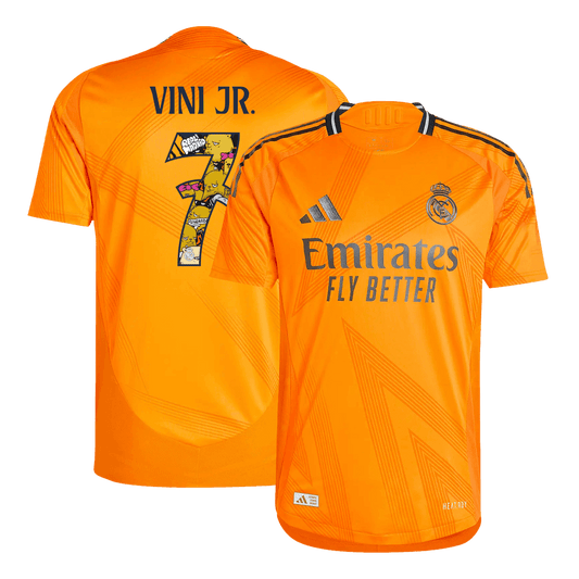Venkovní Fotbalový Dres Real Madrid 24/25 Authentic VINI JR. #7 - Bear Champ Font