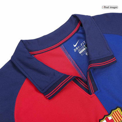 Domácí Retro Dres Barcelona 1999/00 KLUIVERT #9 - 100th Anniversary
