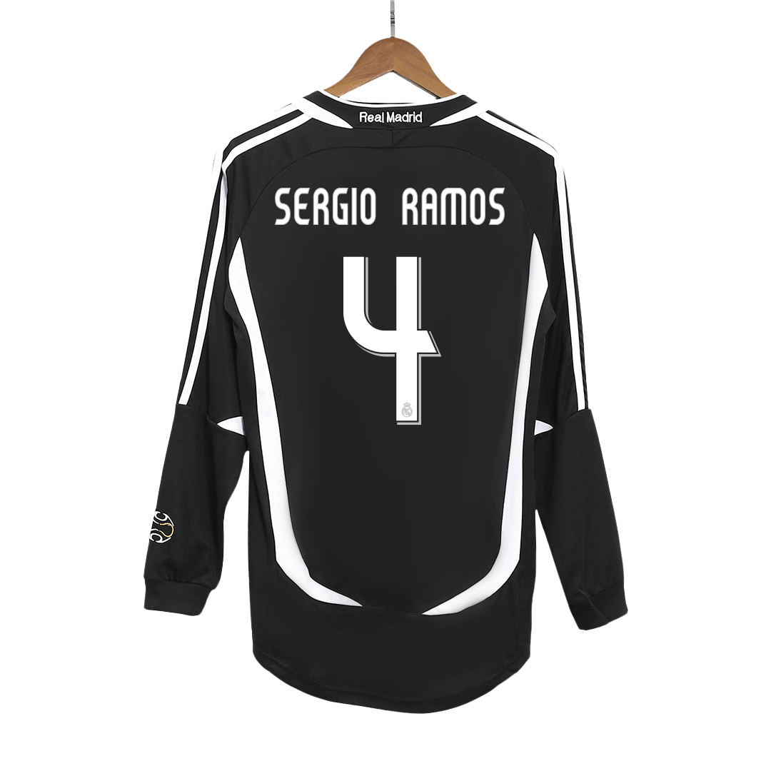 Venkovní Retro Dres Real Madrid 2006/07 Retro Long Sleeve SERGIO RAMOS #4