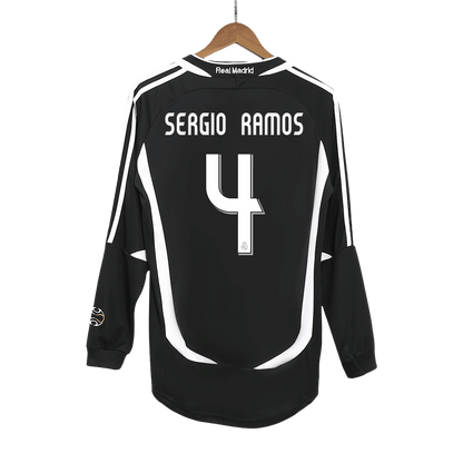 Venkovní Retro Dres Real Madrid 2006/07 Retro Long Sleeve SERGIO RAMOS #4