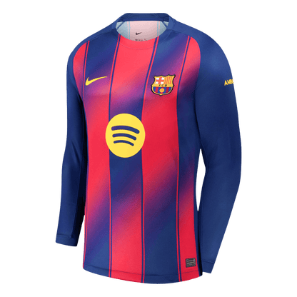 Domácí Fotbalový Dres Barcelona Long Sleeve