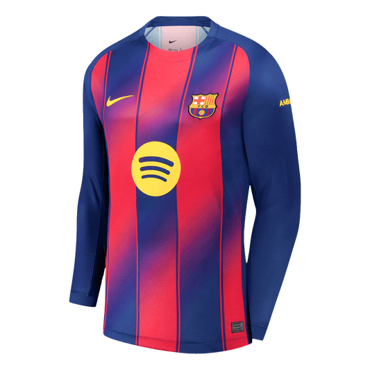 Domácí Fotbalový Dres Barcelona Long Sleeve