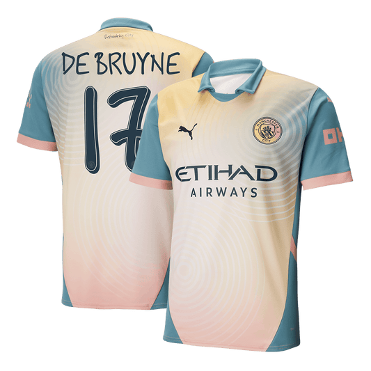 Fotbalový Dres Manchester City 24/25 DE BRUYNE #17 - Definitely City