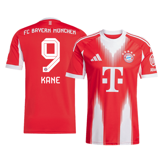 KANE #9 Bayern Munich Home Soccer Jersey 2025/26 Red