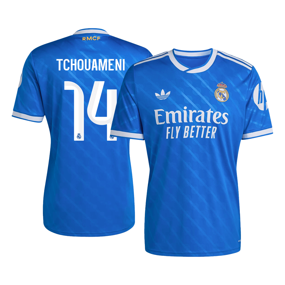 Real Madrid třetí fotbalový dres 2025/26 TCHOUAMENI #14
