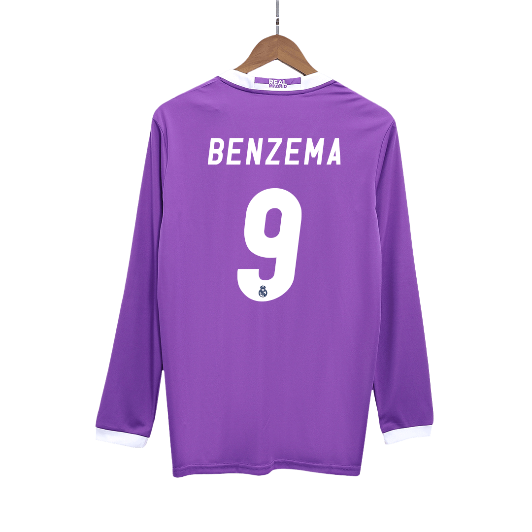 Venkovní Retro Dres Real Madrid 2016/17 Retro Long Sleeve BENZEMA #9