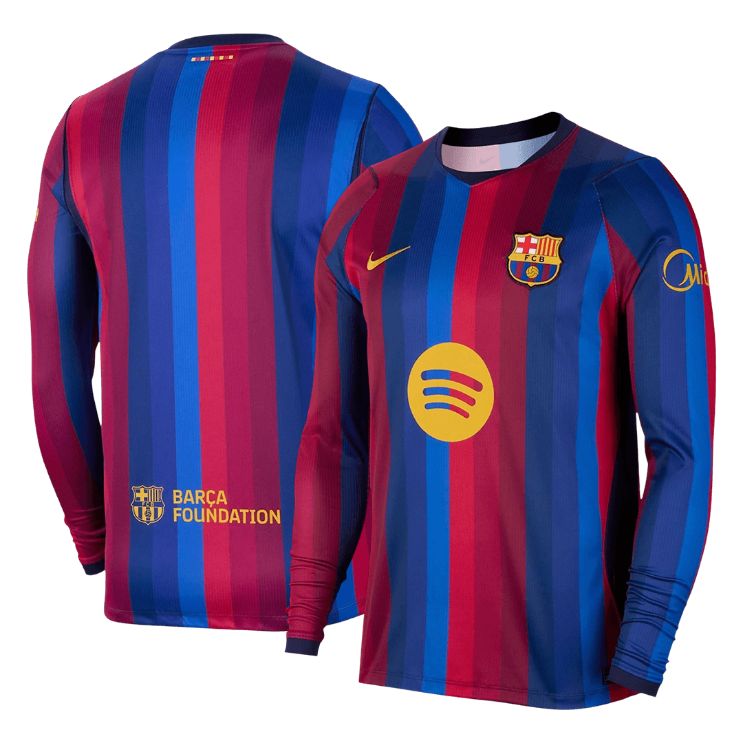 Barcelona domácí fotbalový dres 2026/27 dlouhý rukáv