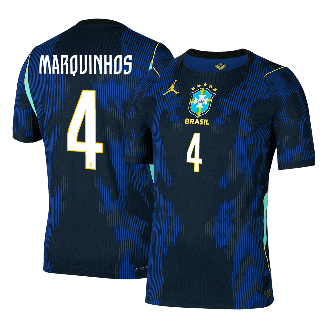 Brazílie venkovní dres MS 2026 hráčská verze MARQUINHOS #4
