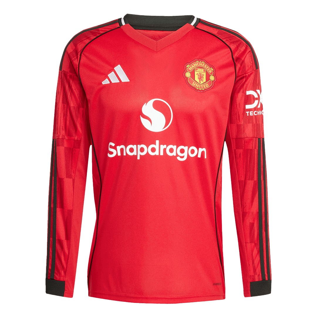 Domácí Fotbalový Dres Manchester United 25/26 Long Sleeve