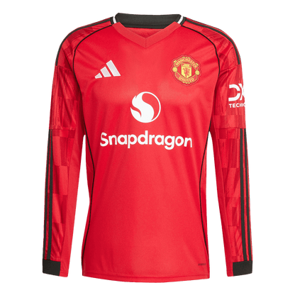 Domácí Fotbalový Dres Manchester United 25/26 Long Sleeve