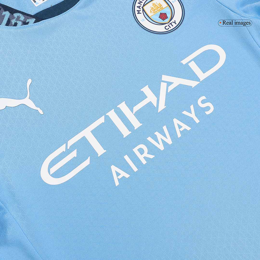 Domácí Fotbalový Dres Manchester City 24/25 Authentic HAALAND #9 UCL