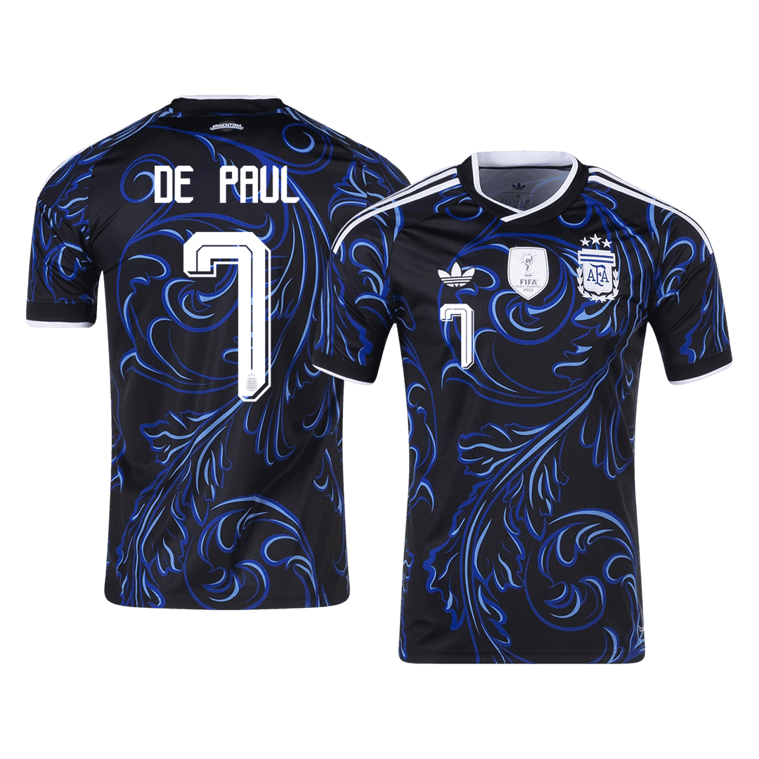 Argentina venkovní fotbalový dres MS 2026 DE PAUL #7