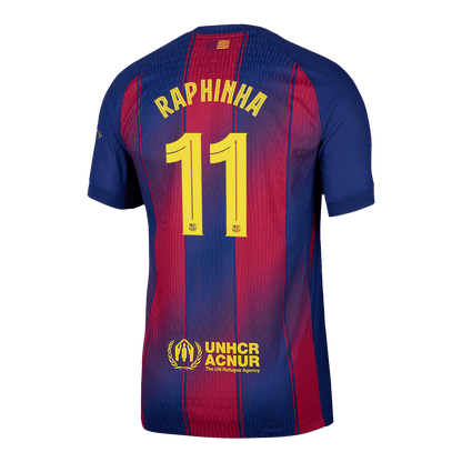 Domácí Fotbalový Dres Barcelona 25/26 Authentic RAPHINHA #11 UCL