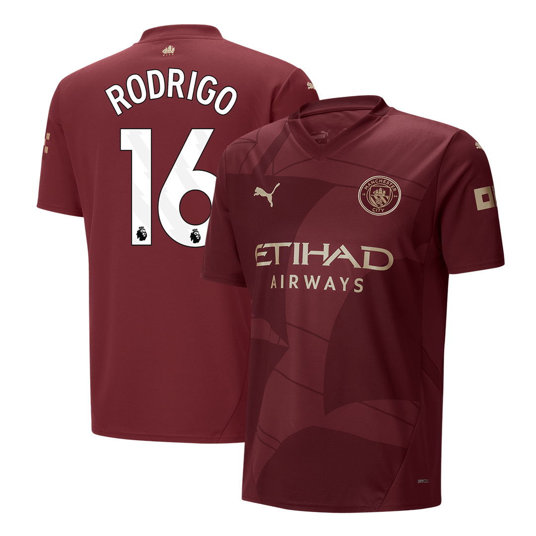Třetí Fotbalový Dres Manchester City 24/25 RODRIGO #16