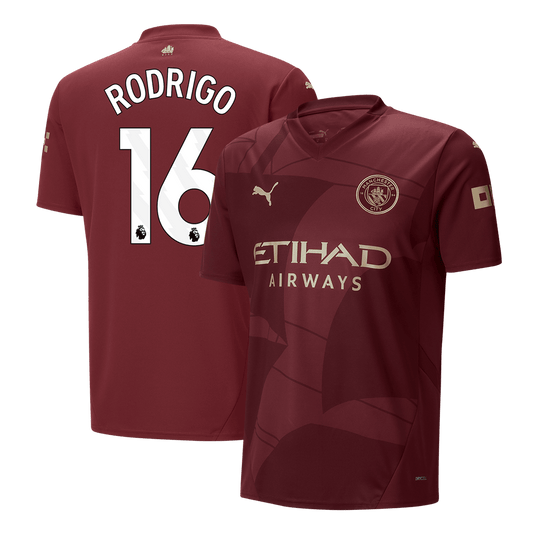 Třetí Fotbalový Dres Manchester City 24/25 RODRIGO #16