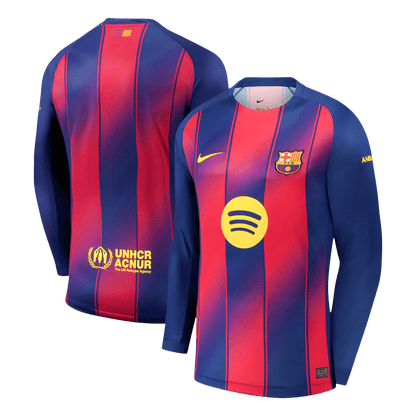Domácí Fotbalový Dres Barcelona Long Sleeve