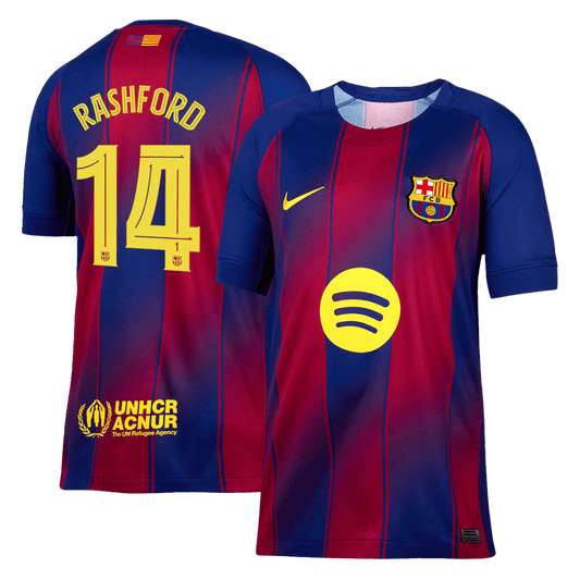 Domácí Fotbalový Dres Barcelona 25/26 RASHFORD #14 UCL